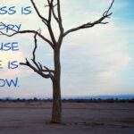 Happiness is so happy because there is sorrow.